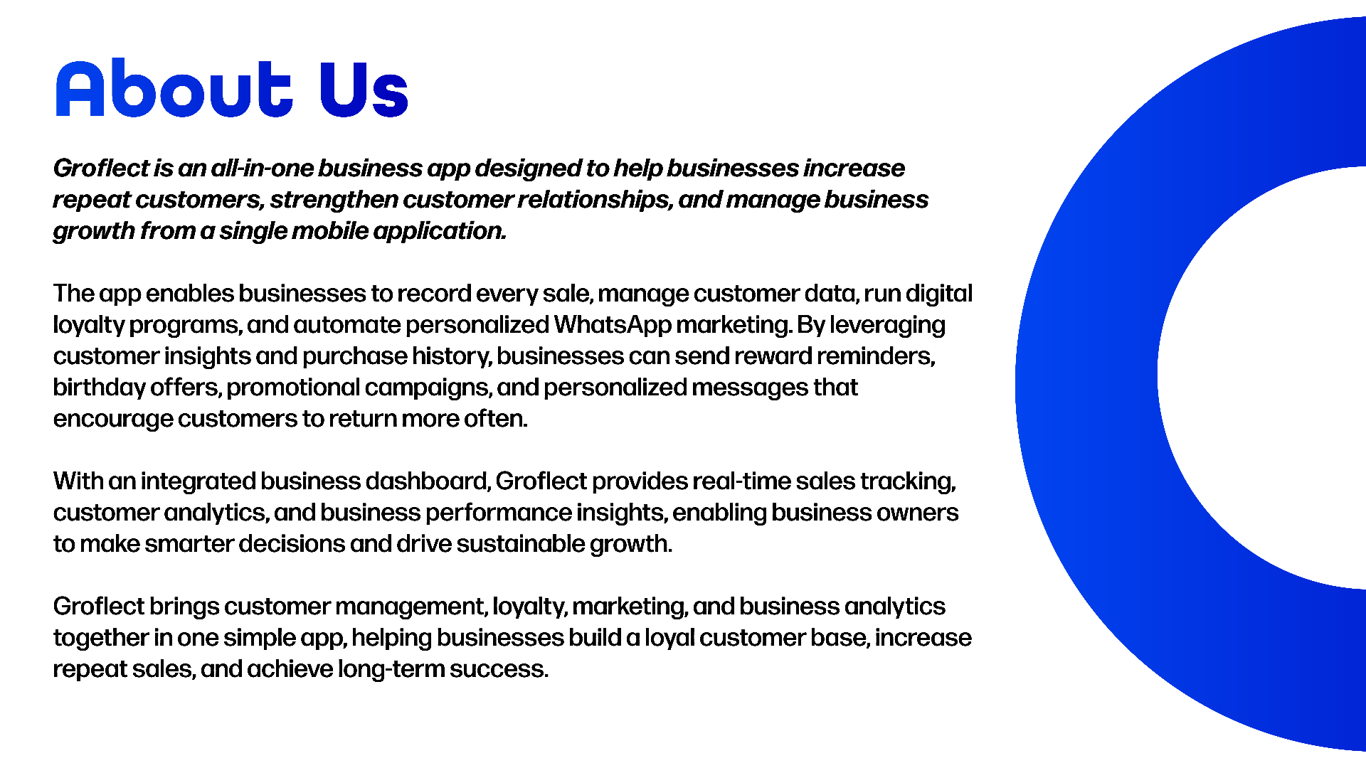 Groflect Brand Identity, UI/UX & Marketing Design | Abdul Rehman Groflect brand identity, UI UX and marketing collateral design for a business growth application